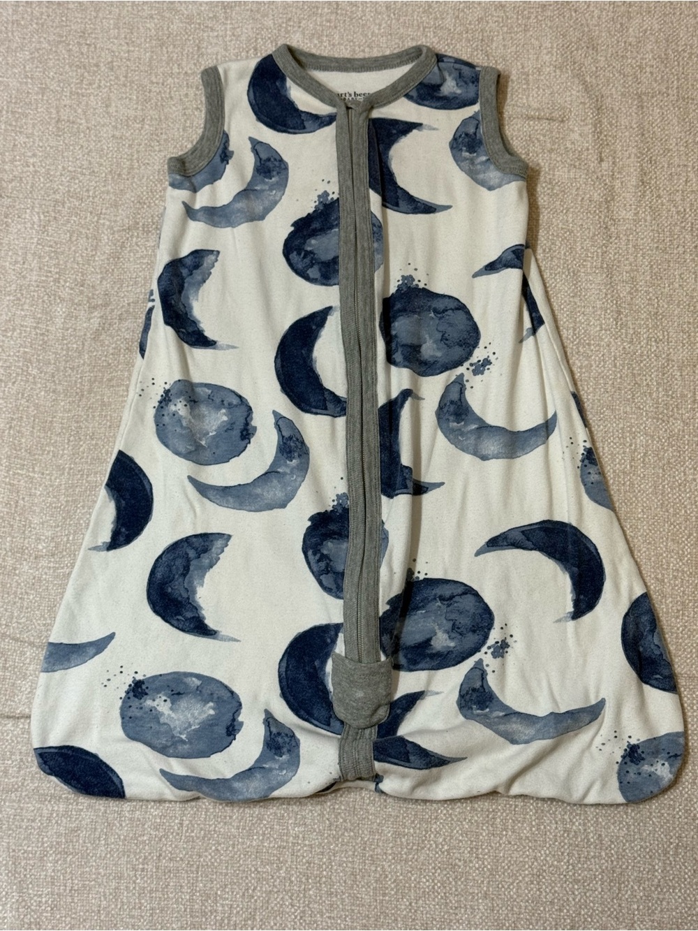 Burt’s Bees Baby Beekeeper Sleep Sack 0-6M Moon Celestial Organic Cotton